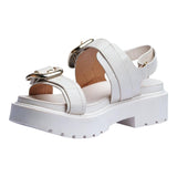 Sandalia Cuña Para Mujer Lob Footwear Pelica Blanco 86805061