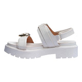 Sandalia Cuña Para Mujer Lob Footwear Pelica Blanco 86805061