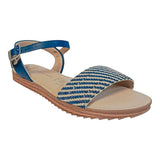 Sandalia Piso Para Mujer Lob Footwear Tira Pronta Floather Azul 86805071