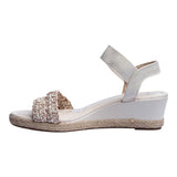 Sandalia Cuna Para Mujer Lob Footwear T Pronta Elast Turim Beige 86805074