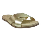 Sandalia Piso Para Mujer Lob Footwear Metalizado Premium Oro 86805078