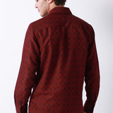 Camisa Formal Estampado Rombos