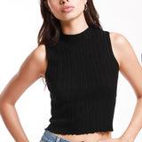 Blusa Tejida Cuello Mock