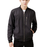 Chamarra Bomber Estampada Rayas