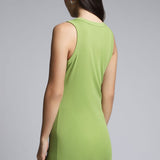 Vestido Corto Slim Verde