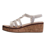 Sandalia Cuna Para Mujer Lob Footwear Crochet Beige 90605046