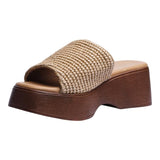 Sandalia Cuna Para Mujer Lob Footwear Rafia Beige 90605047