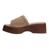 Sandalia Cuna Para Mujer Lob Footwear Rafia Beige 90605047