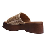 Sandalia Cuna Para Mujer Lob Footwear Rafia Beige 90605047