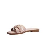 Sandalia Piso Para Mujer Lob Footwear Pu Beige 91805031