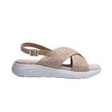 Sandalia Cuna Para Mujer Lob Footwear Rafia Beige 91805036
