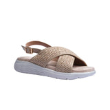 Sandalia Cuna Para Mujer Lob Footwear Rafia Beige 91805036