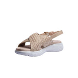 Sandalia Cuna Para Mujer Lob Footwear Rafia Beige 91805036