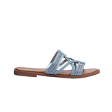Sandalia Piso Para Mujer Lob Footwear Textile Azul 91805475
