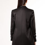 Saco Negro Forrado Oversize