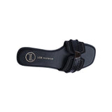 Sandalia Piso Para Mujer Lob Footwear Pu Suede Negro 91905040