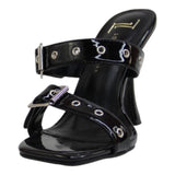 Sandalia Tacon Para Mujer Lob Footwear Pu Patent Negro 92005027