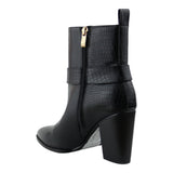 Botin Mujer Lob Pu Croc Negro 92504501