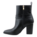 Botin Mujer Lob Pu Croc Negro 92504501