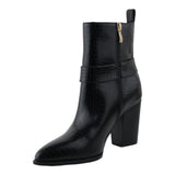 Botin Mujer Lob Pu Croc Negro 92504501