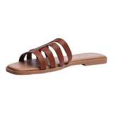 Sandalia Piso Para Mujer Lob Footwear Pu Café 93105016