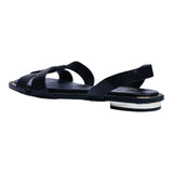 Sandalia Piso Para Mujer Lob Footwear Pu Lizard Negro 93305055