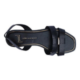 Sandalia Piso Para Mujer Lob Footwear Pu Lizard Negro 93305055