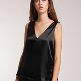 Blusa Satin Escote V