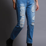 Jeans Mom Fit Destrucciones