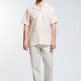 Camisa Jacquard Manga Corta