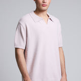 Playera Polo Tejida Lila