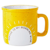 Taza Leyenda "Coffee is My Morning Wine", 15 oz.