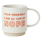 Taza divertida "Cup of Nope", 16 oz.