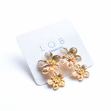 Aretes Colgantes De Flor