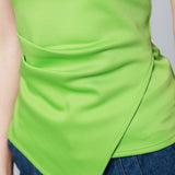Blusa Strapless Asimétrica