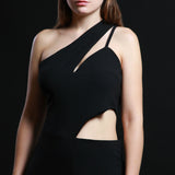 Jumpsuit Corto Escote Asimétrico