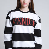 Sudadera Rayas Bordado Venice