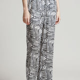 Pantalón Recto Elástico En Cintura
