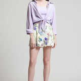 Short Presillas Bolsillos Diagonales