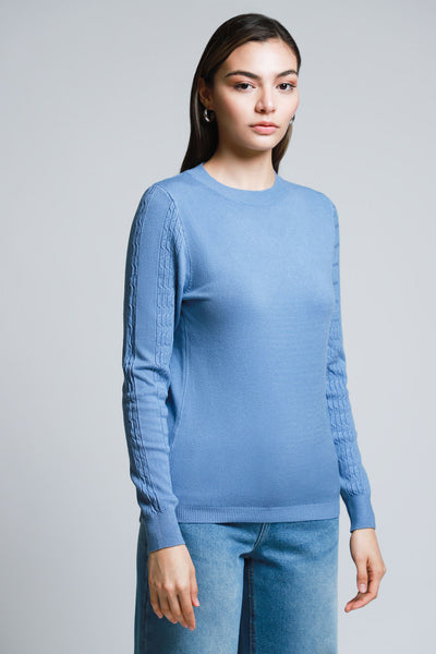 Suéter Tejido Ligero Azul