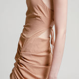 Vestido Midi Tirantes Cruzados En Espalda