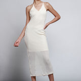 Vestido Maxi Escote V Tirantes Anchos