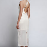 Vestido Maxi Escote V Tirantes Anchos