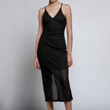 Vestido Maxi Escote V Tirantes Anchos
