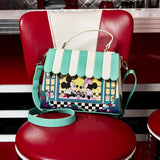 Loungefly Bolso bandolera Mickey & Minnie Date Night Diner