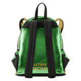 Loungefly Mini mochila metálica para cosplay de Loki de Marvel