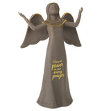 Ángel Decorativo "Power in Prayer" de Caoba , 8.5"