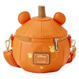 Loungefly Bolso bandolera de calabaza con brillo de Winnie the Pooh