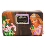 Loungefly Cartera con cremallera de la escena de la princesa Rapunzel