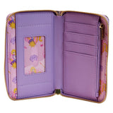 Loungefly Cartera con cremallera de la escena de la princesa Rapunzel